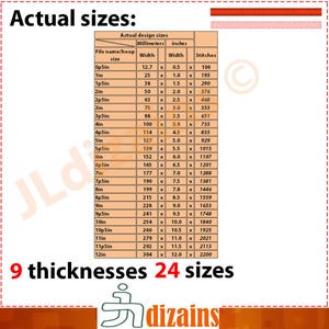 Satin Stitch Line Embroidery Design, 216 sizes. 9 Thicknesses (Instant Download) image 2