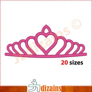 Princess Tiara Embroidery Design. Tiara embroidery design. Princess embroidery. Princess tiara ring embroidery. Machine embroidery design
