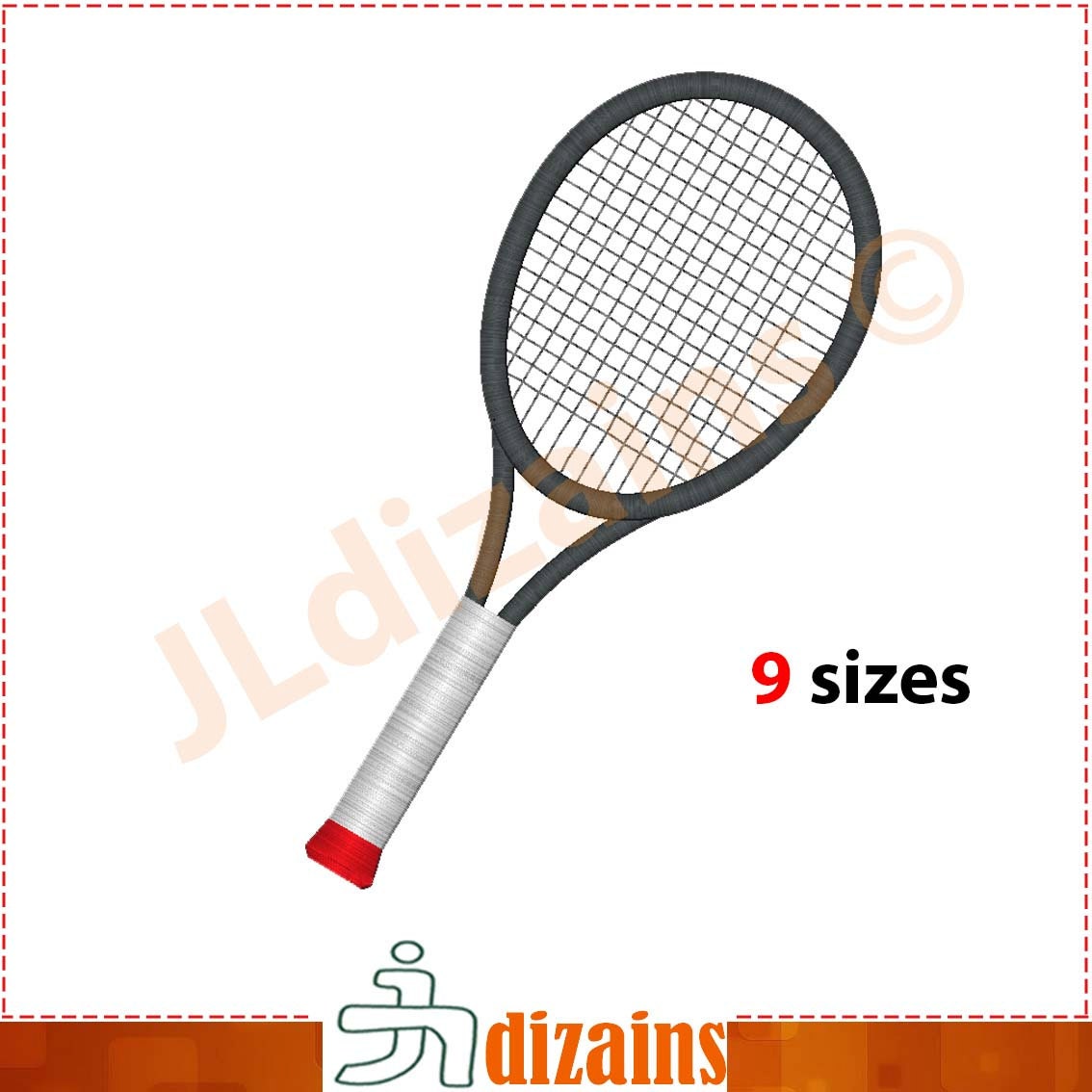 Tennis Racket Embroidery Design. Machine Embroidery Design - Etsy