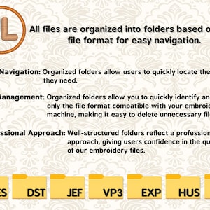 a poster with instructions on how to use a file format