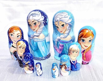 Kids favorite nesting doll 5 pcs 7 inches tall