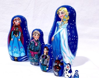 Children's nesting doll 7 pcs 6 inches tall made in Ukraine