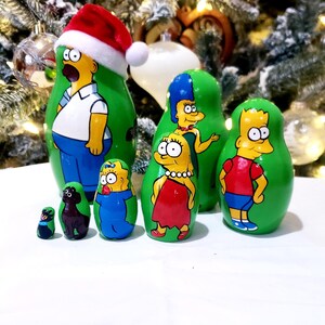 Family nesting doll 7 pcs 6 inches tall made in Belarus