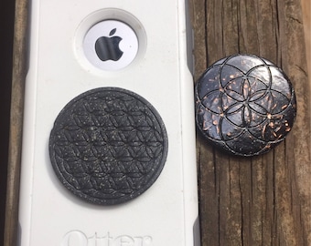 Cell phone Orgonite® Discs - 5g EMF Balance  -  Elite Shungite, Black Tourmaline, Copper