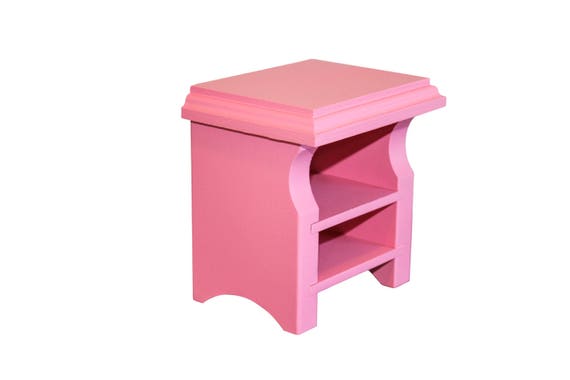 Pink Nightstand Ag Doll Furniture 18 Inch Doll Furniture Etsy