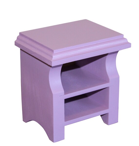 Lavender Nightstand Ag Doll Furniture 18 Inch Doll Etsy