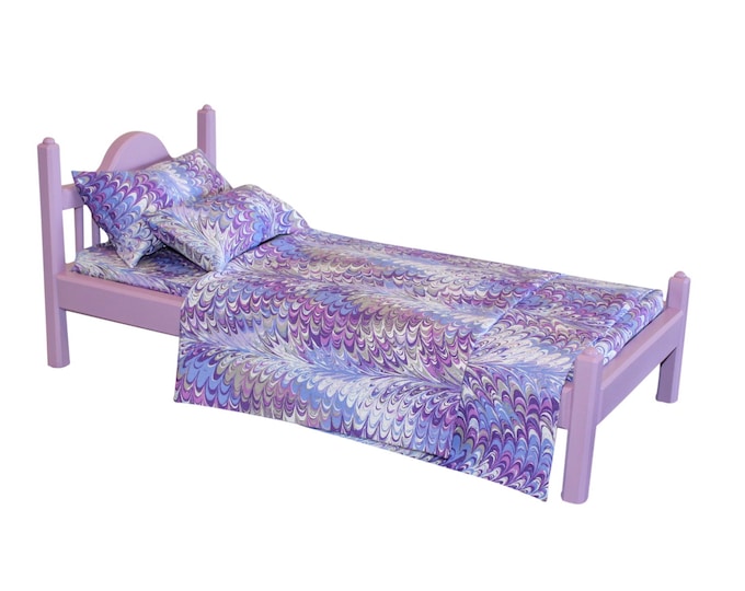 American Girl Bed Lavender AG Bed AG Doll Furniture 18 Inch Etsy