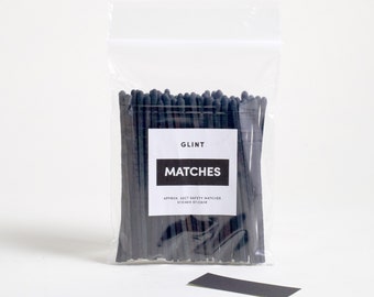 4in Matches + Striker Sticker for Glint Design Match Case Refill