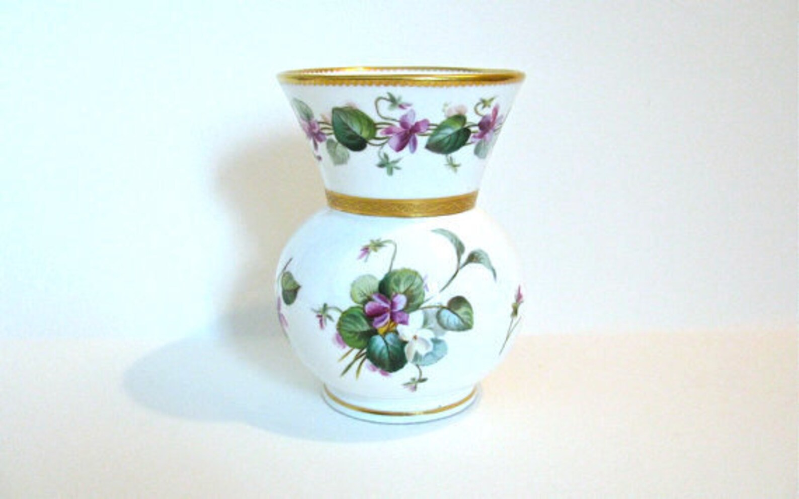 Jarrón inglés vintage motivo floral bonito jarrón diminuto Etsy