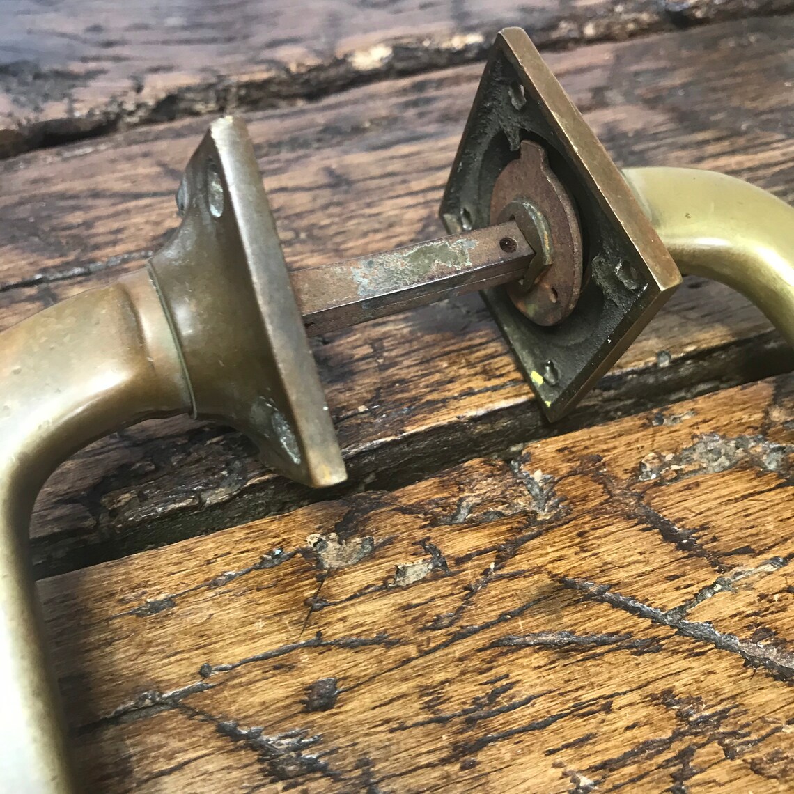 Antique bronze door handles pair of door handles. Antique Etsy