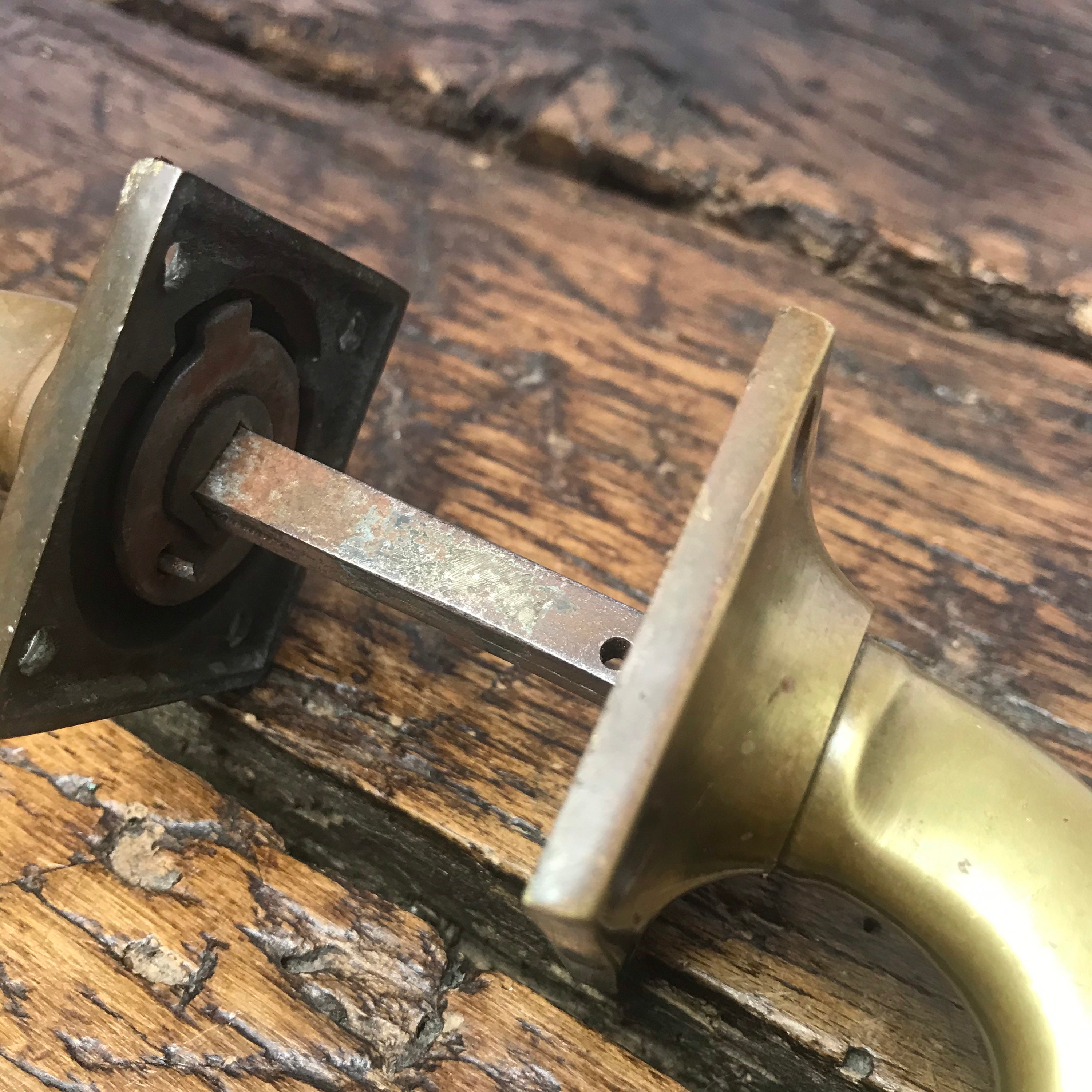 Antique bronze door handles pair of door handles. Antique Etsy