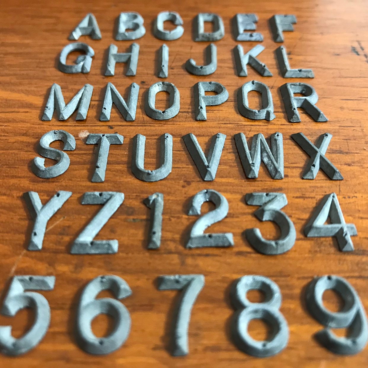 Vintage Metal Letters and Numbers Metal Letters Vintage Etsy UK