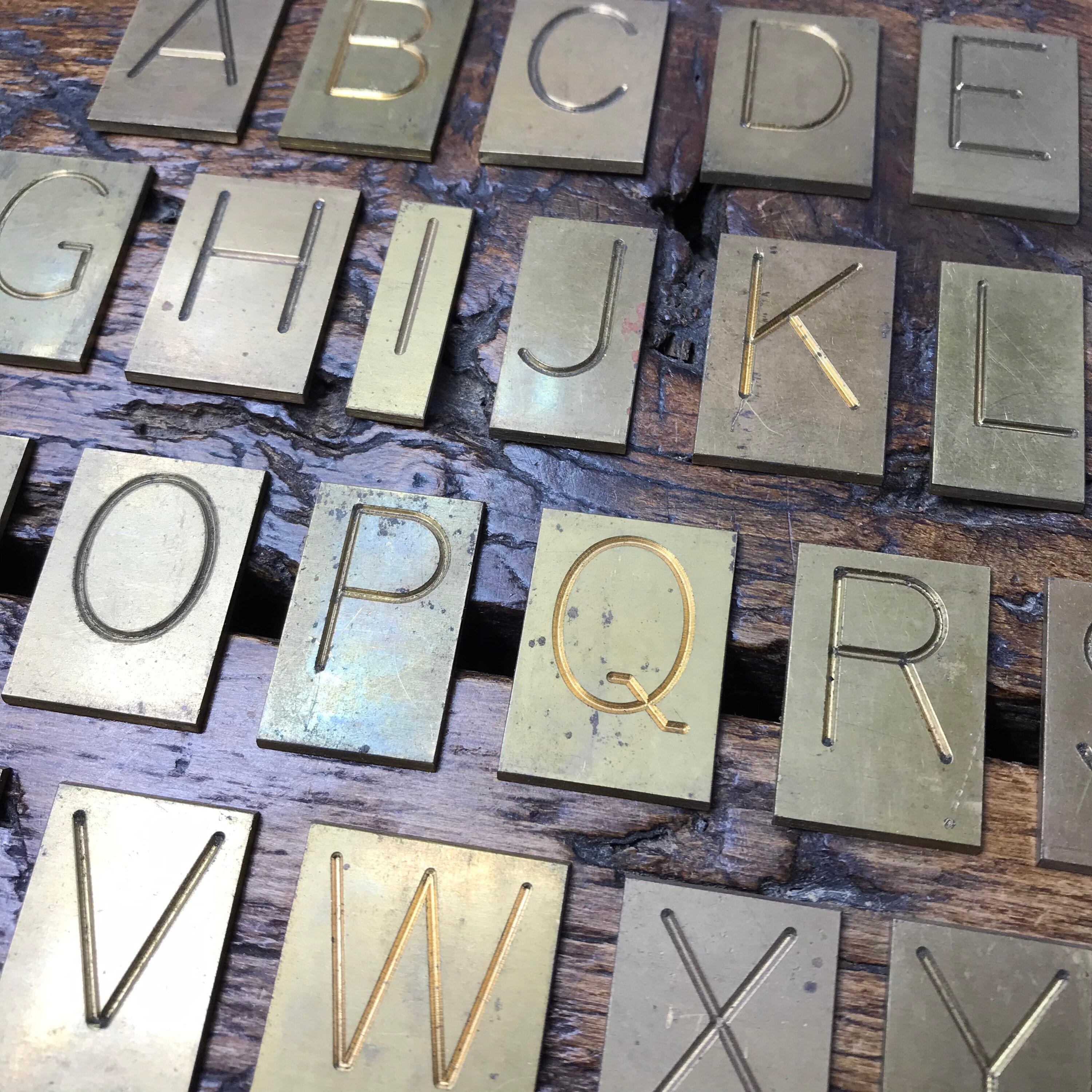 Antique Cast Brass Letters Metal Letters Vintage Letter Etsy