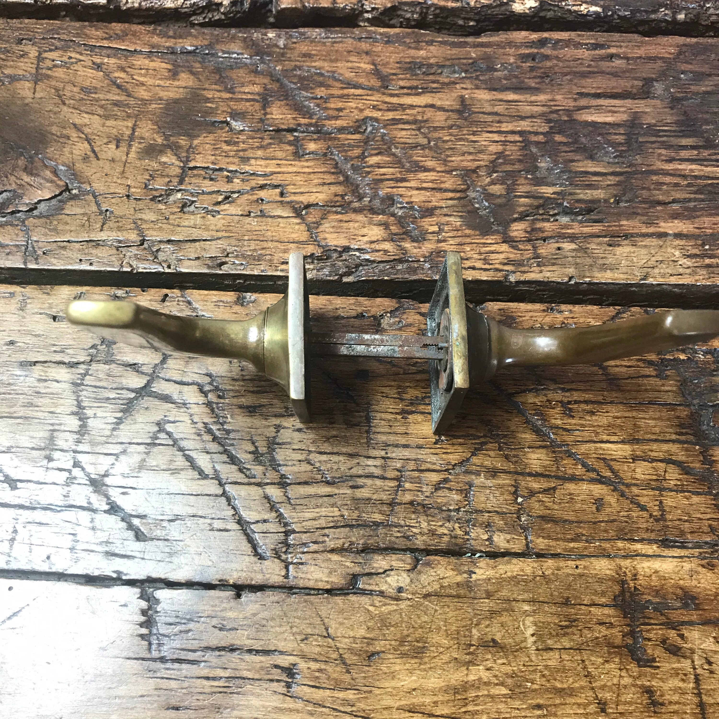 Antique bronze door handles pair of door handles. Antique Etsy
