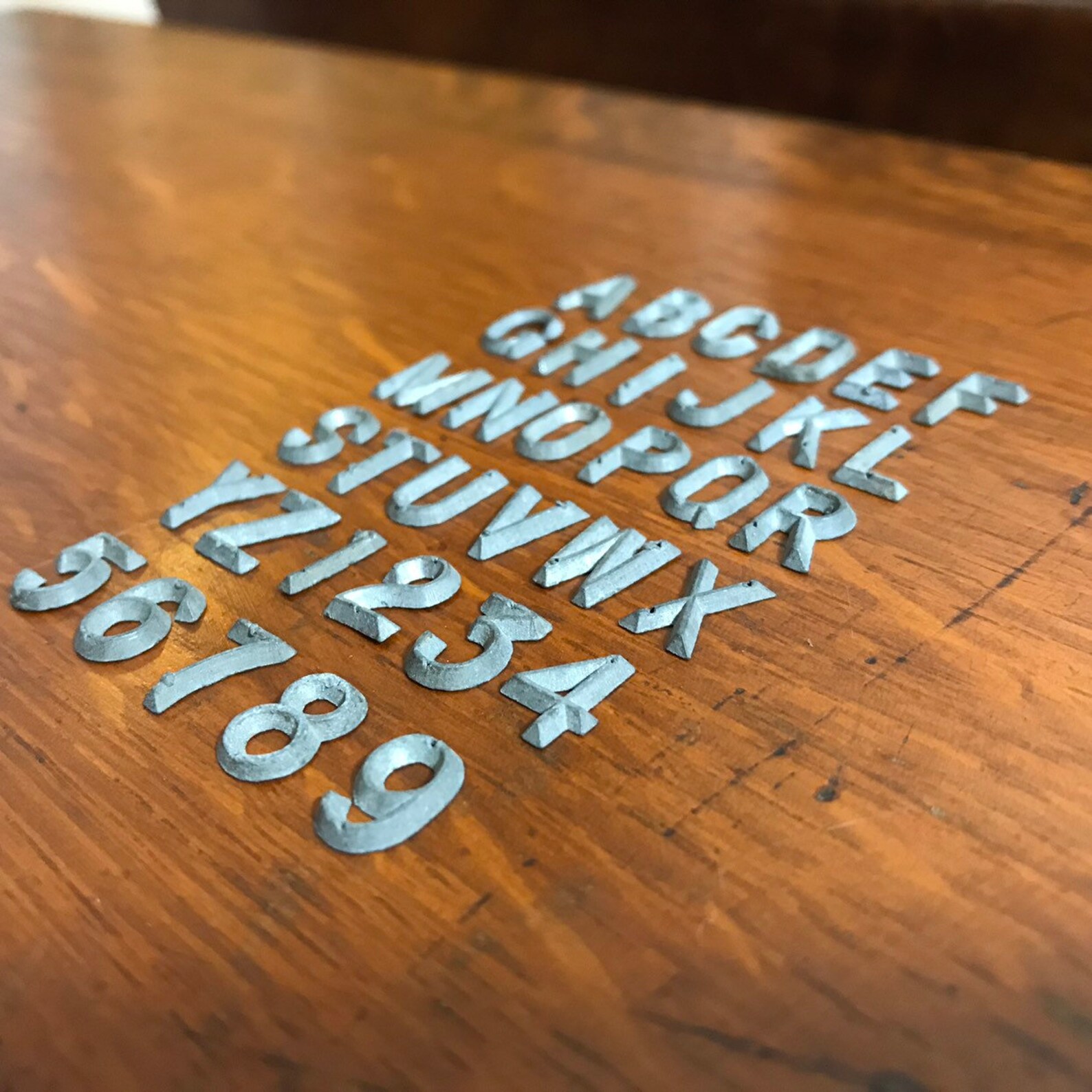 Vintage Metal Letters and Numbers Metal Letters Vintage Etsy