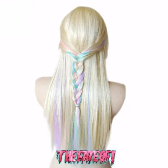 blonde pastel wig