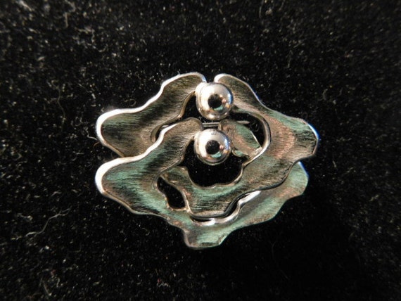Gorgeous Sterling Silver Intertwined Brooch/Pin -… - image 1
