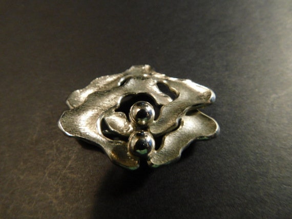 Gorgeous Sterling Silver Intertwined Brooch/Pin -… - image 2