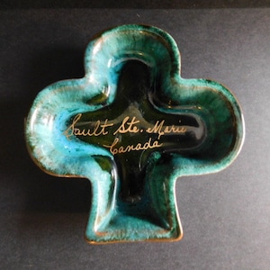 Vintage Sault Ste. Marie, Canada Souvenir Pottery Clover - Collectible - Great Gift Idea!