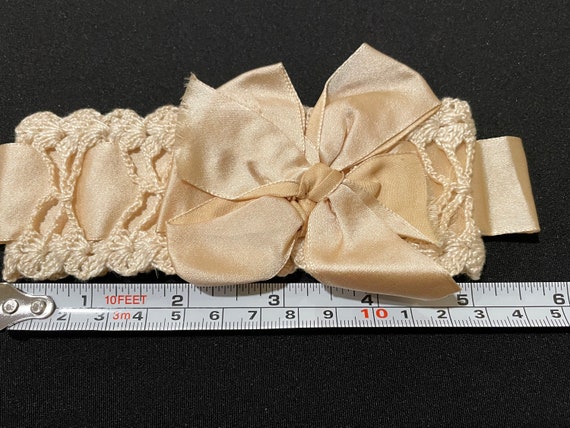 Vintage Lace and Ribbon Wedding Garters - image 3