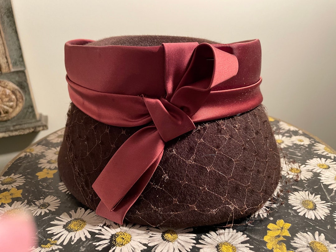 Henry Pollak NYC Ritz Cloche Hat With Veil - Etsy