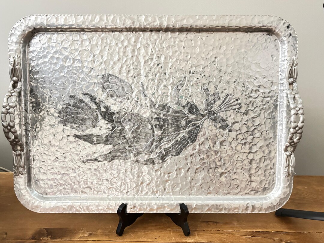 Hand Wrought Aluminum Tray