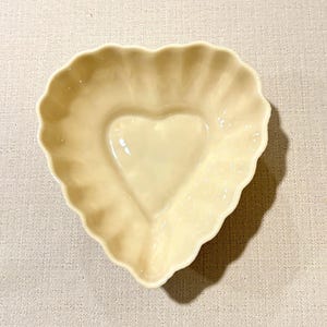 Vintage Belleek Parian China Heart Shaped Candy or Trinket Dish, 6th Green Mark