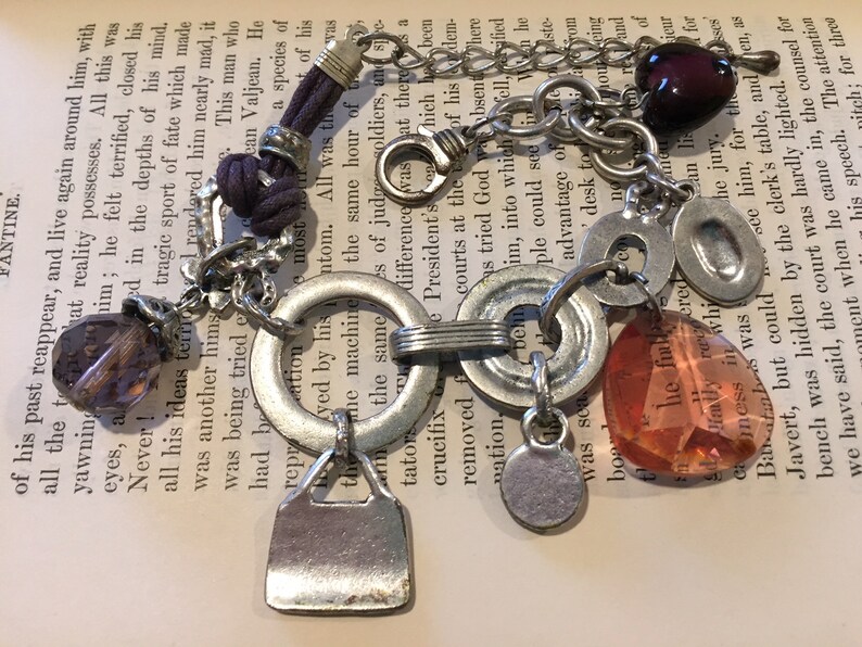Vintage Fashion Jewelry Charm Bracelet 7 Inch Expandable Etsy