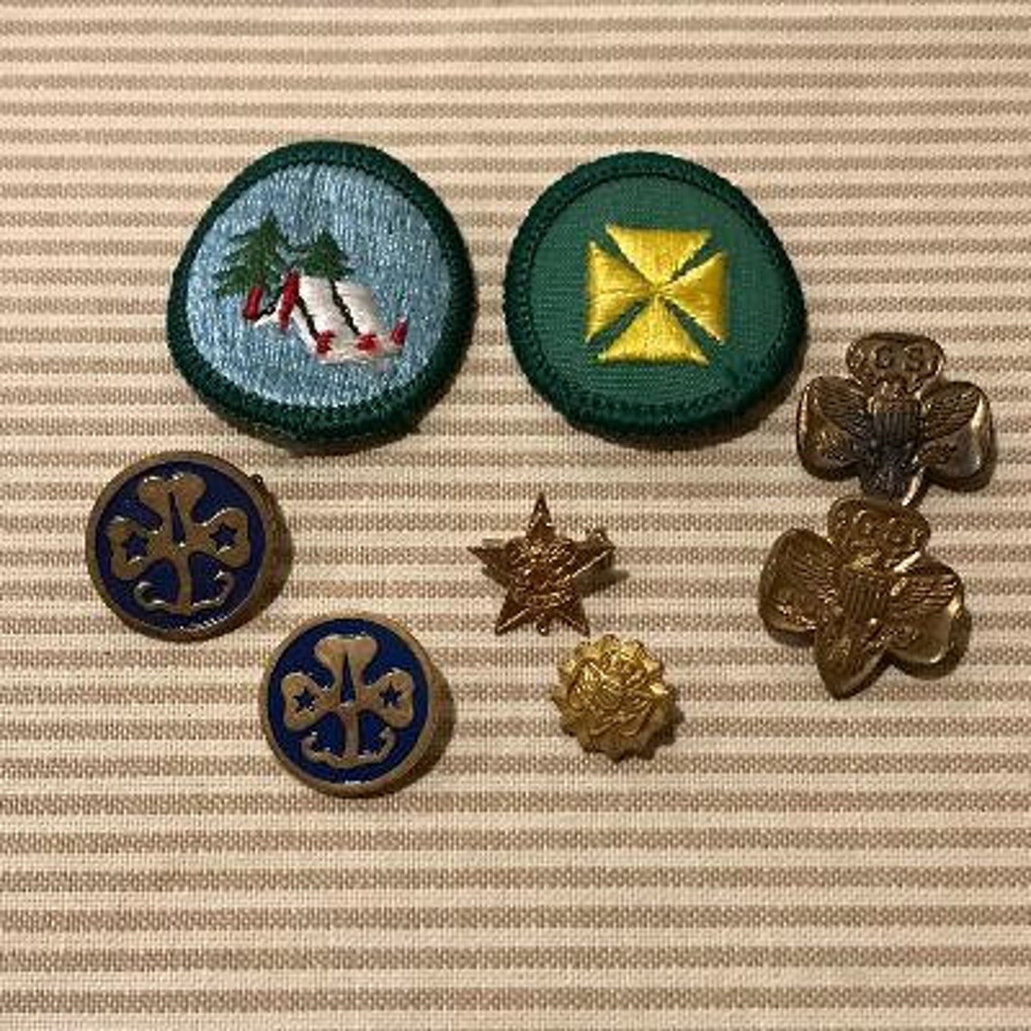 Vintage Girl Scout Badges Membership Pins World Association Etsy
