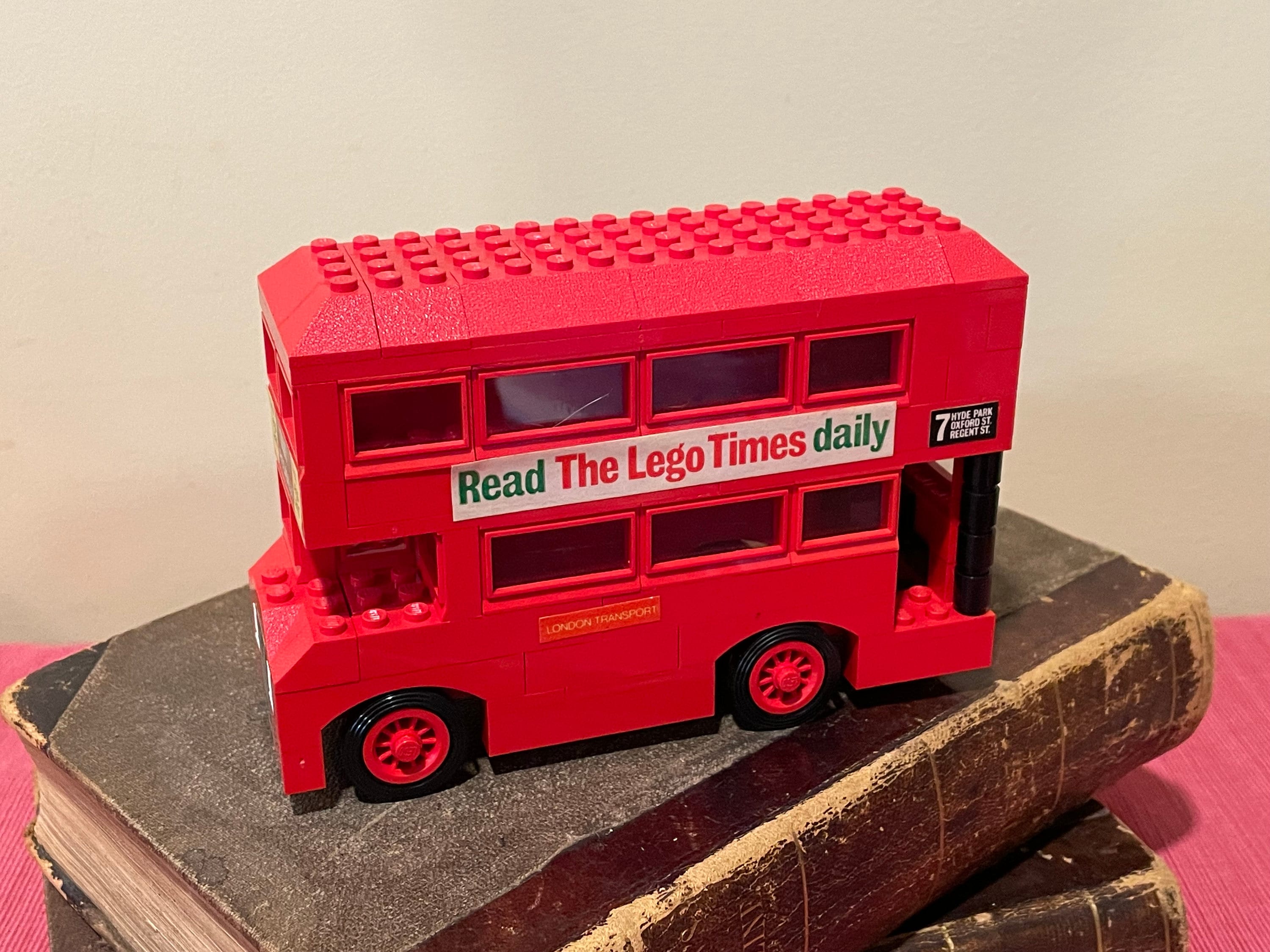 The Lego Times Bus LL384, London Bus Route 7 Hyde Park, Oxford