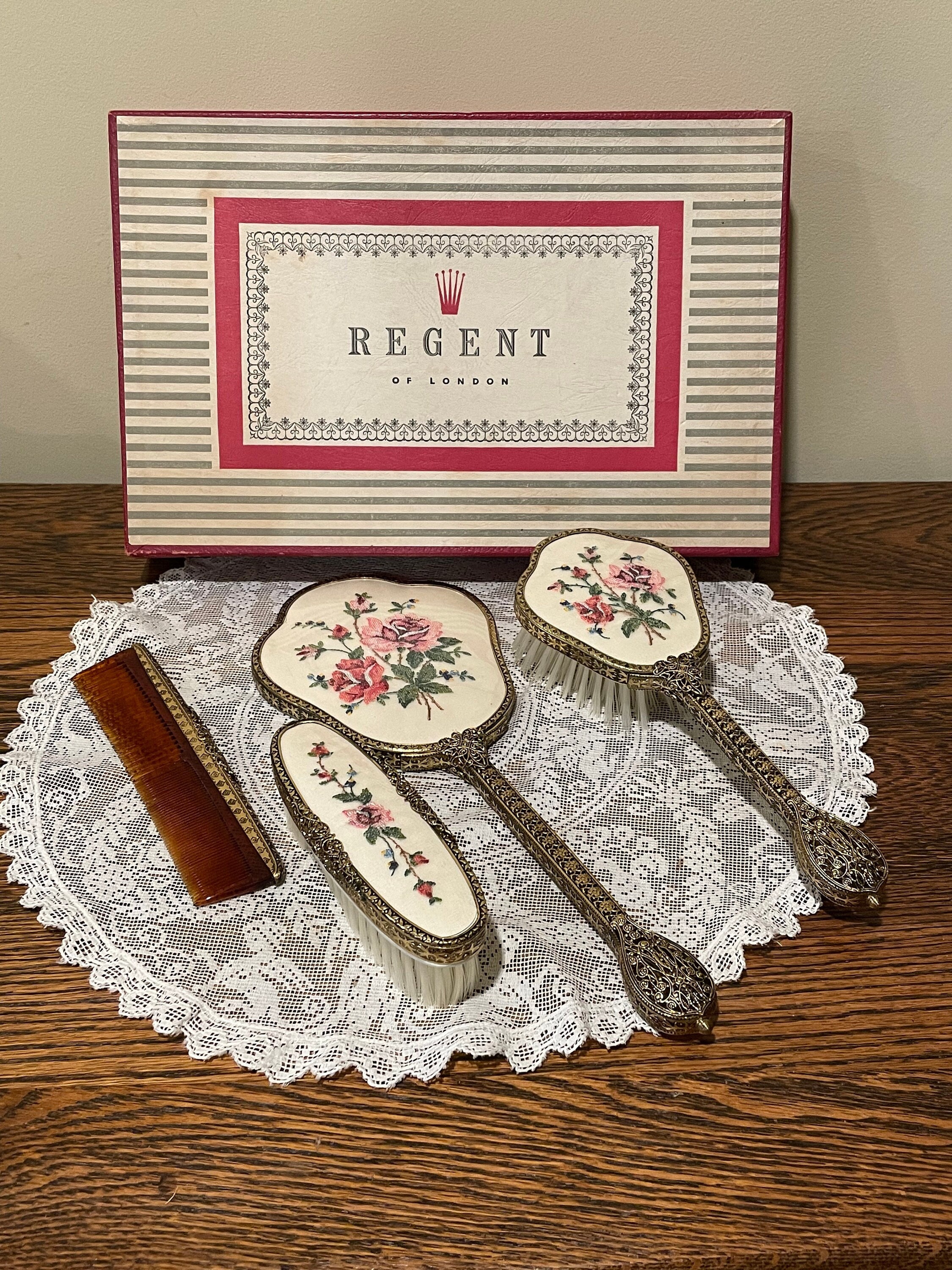 Regent of London 4 Piece Dressing Table or Vanity Set, New and