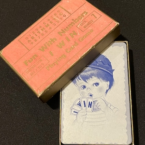 1951 Fun with Numbers Math Playing Card Game