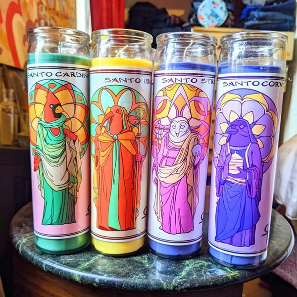 White Novena Candles Etsy