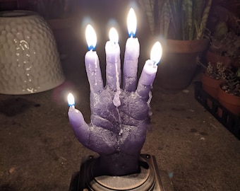 Hand of Glory Candle- Hand Cast for Magick and Rituals