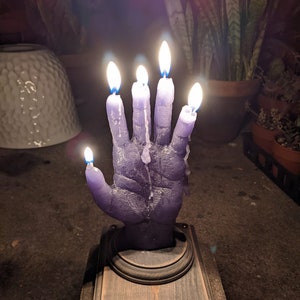 Hand of Glory Candle- Hand Cast for Magick and Rituals