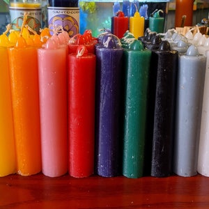 5 inch color pillar ritual maicakal spell candle