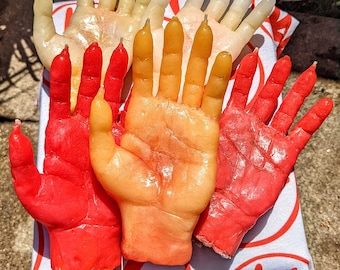 Custom Hand of Glory Candle (Multicolor)- Hand Cast Candle for Magick and Rituals