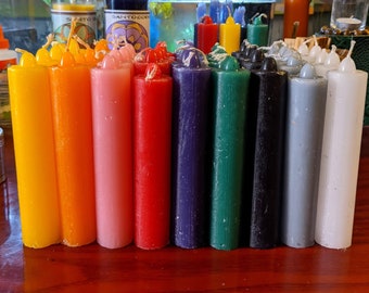 5 inch color pillar ritual maicakal spell candle