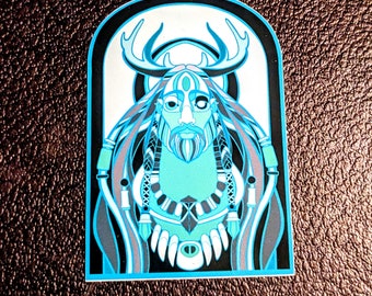 Deer Moon Sticker by AMUN