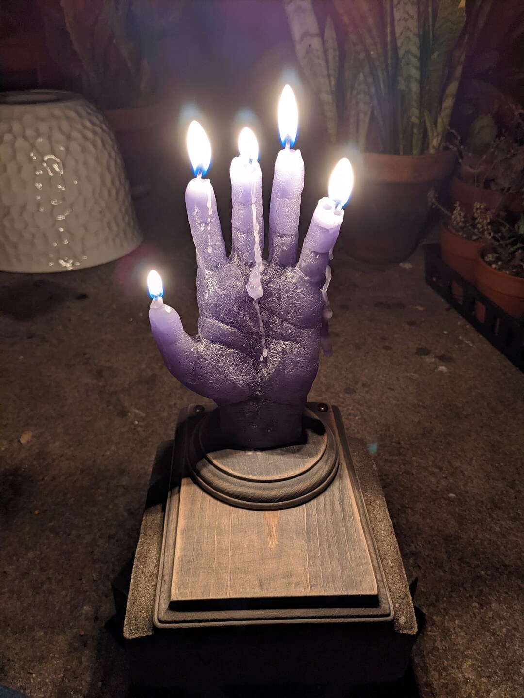 Hand of Glory Candle Hand Cast for Magick and Rituals Etsy