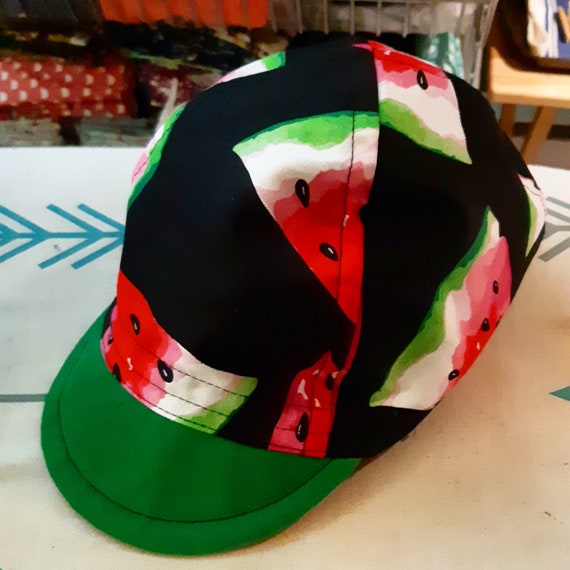 watermelon cycling cap