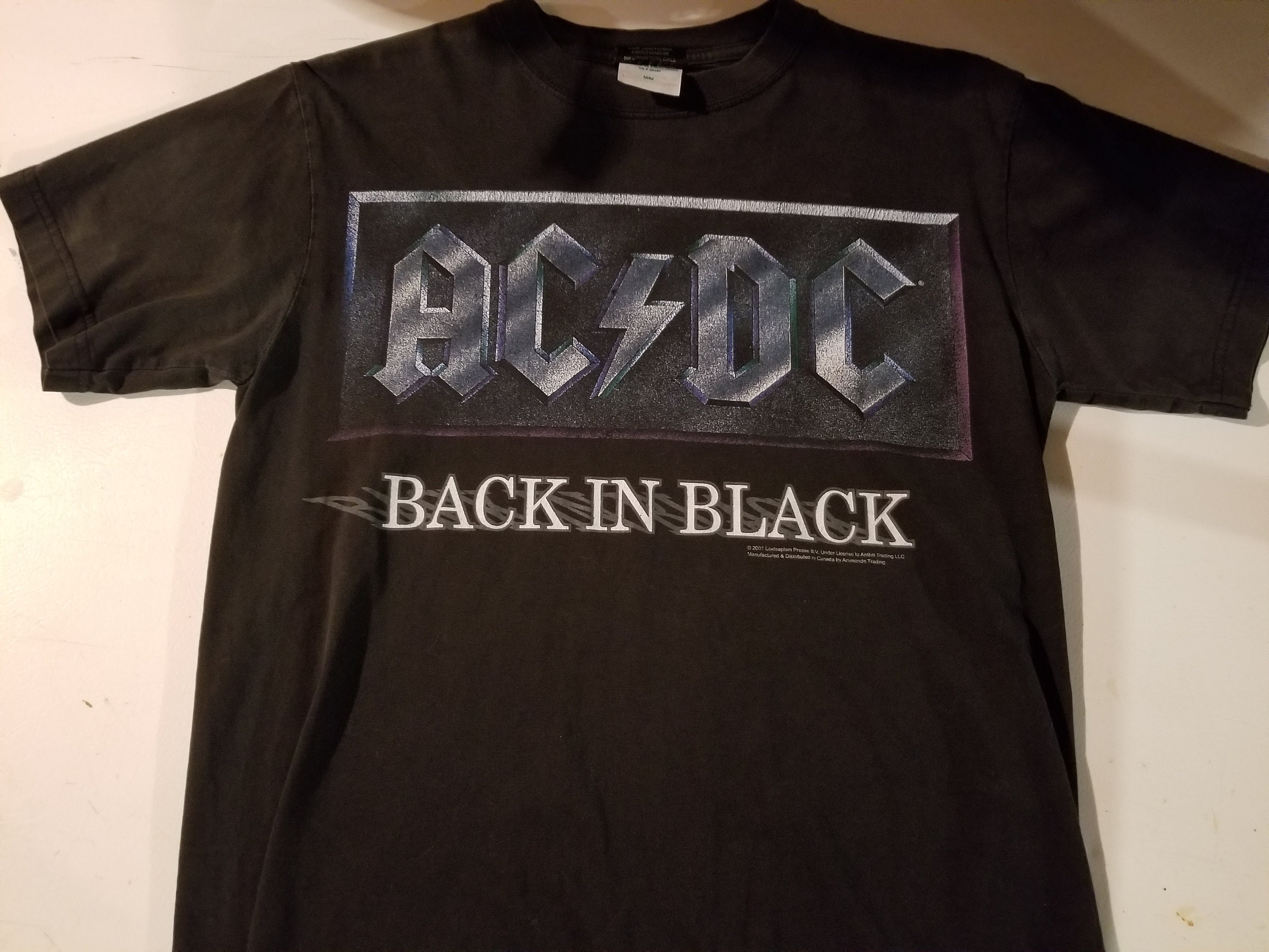 USA製AC/DCバンドTシャツLロックTミュージックT両面プリント 2001 acdc tshirt - Etsy 日本