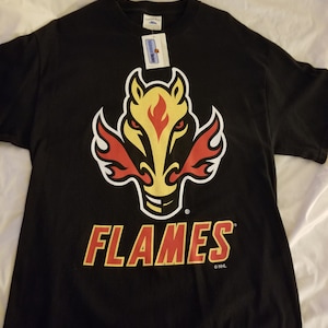 1997-03 Calgary Flames BLASTY team shirt NEW with tags