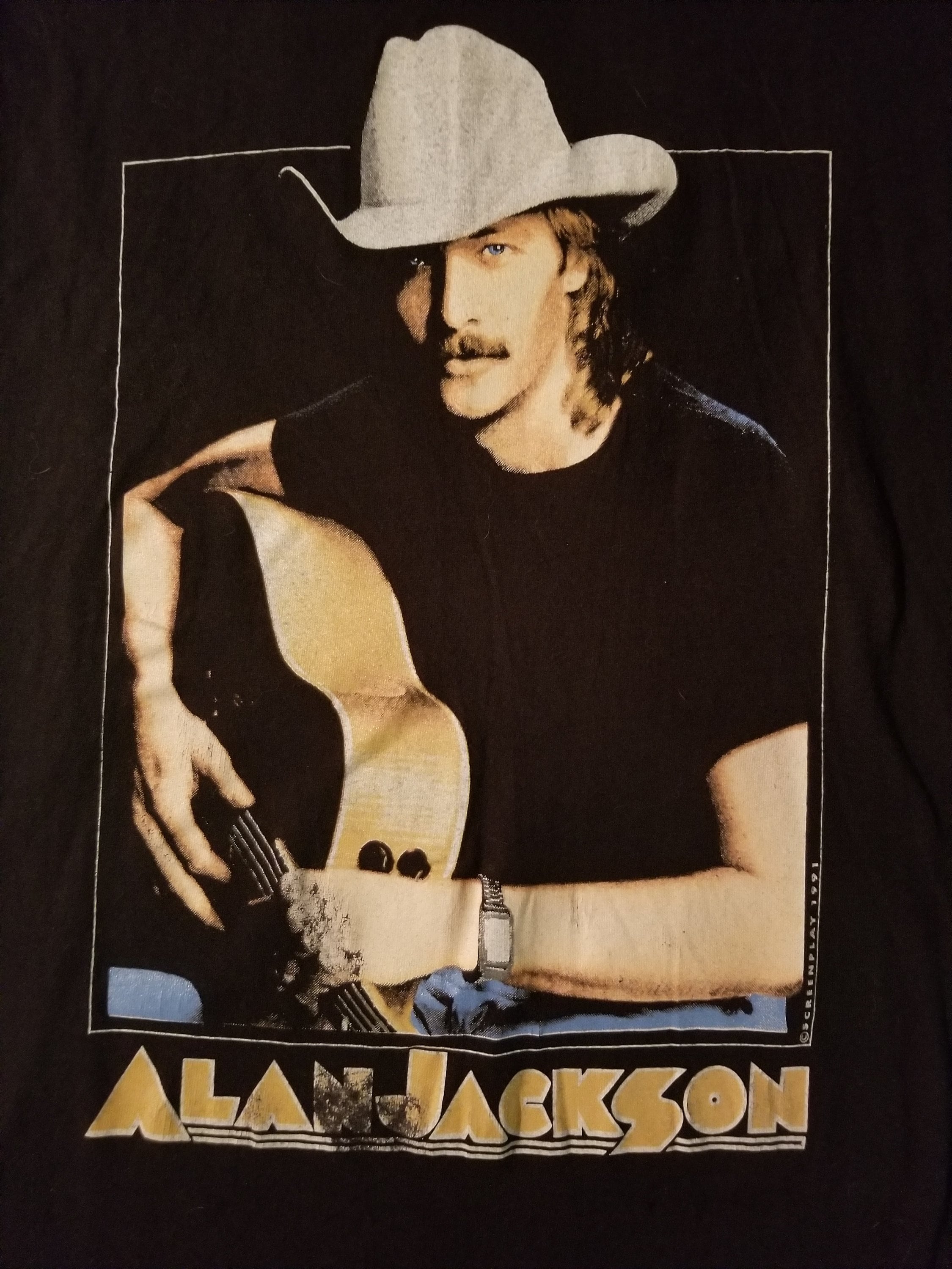 ALAN JACKSON Tour T Shirt 1991 Don't Rock the Jukebox - Etsy ALAN JACKSON Tour T Shirt 1991 Don't Rock the Jukebox - Etsy