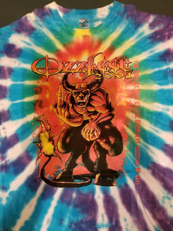 ozzy osbourne tie dye shirt