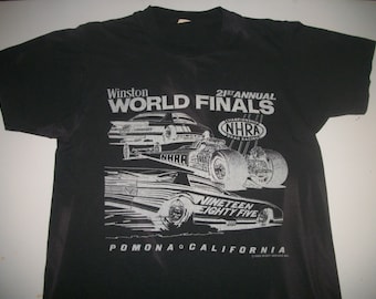 NHRA 1985 World Finals event shirt  50/50