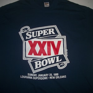 SUPERBOWL XXIV 1990 t shirt