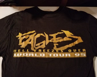 EAGLES Tour Shirt 1995 Hell Freezes Over - Etsy Australia