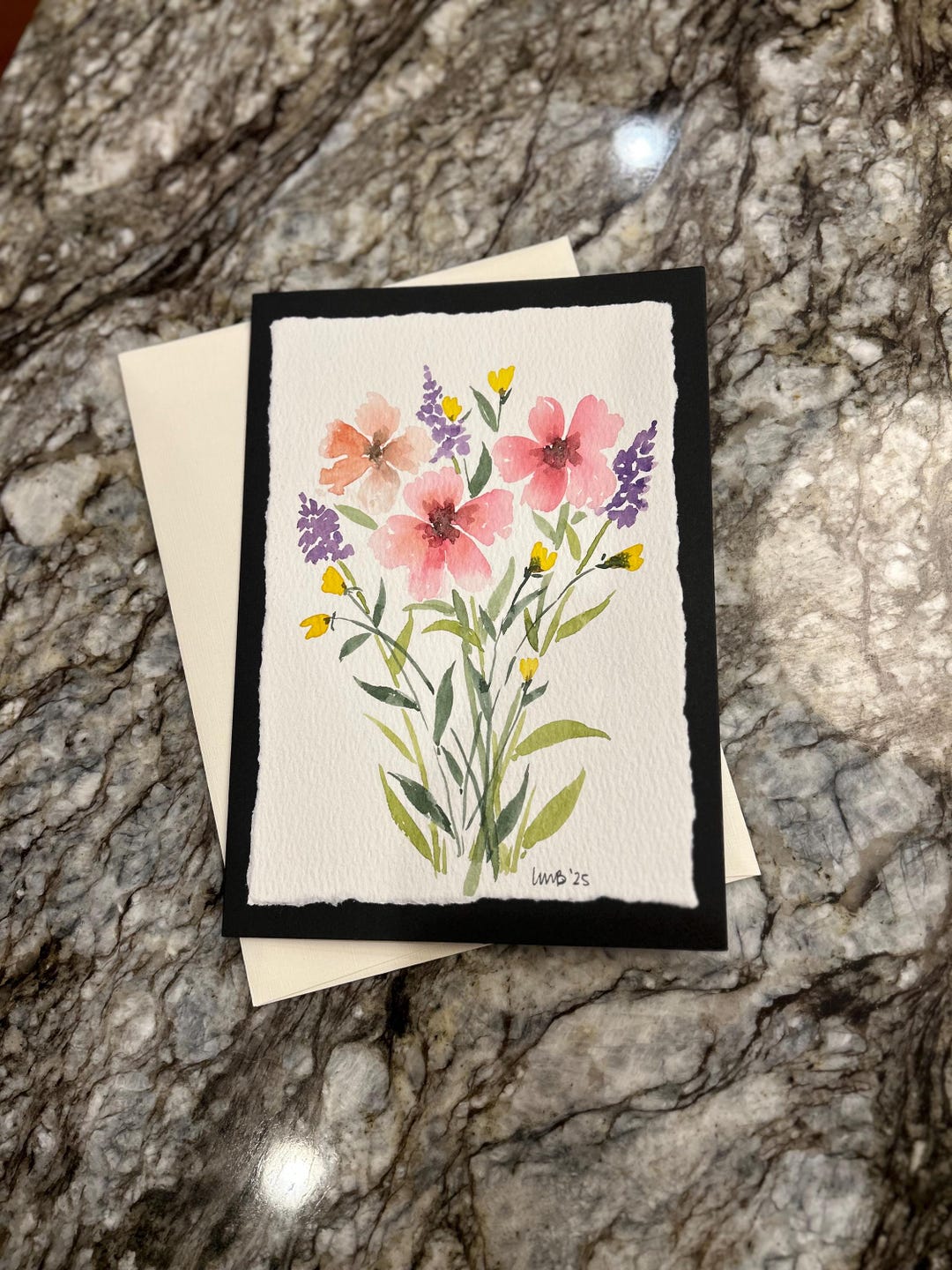 Original Hand Painted Watercolor Greeting Card - Etsy