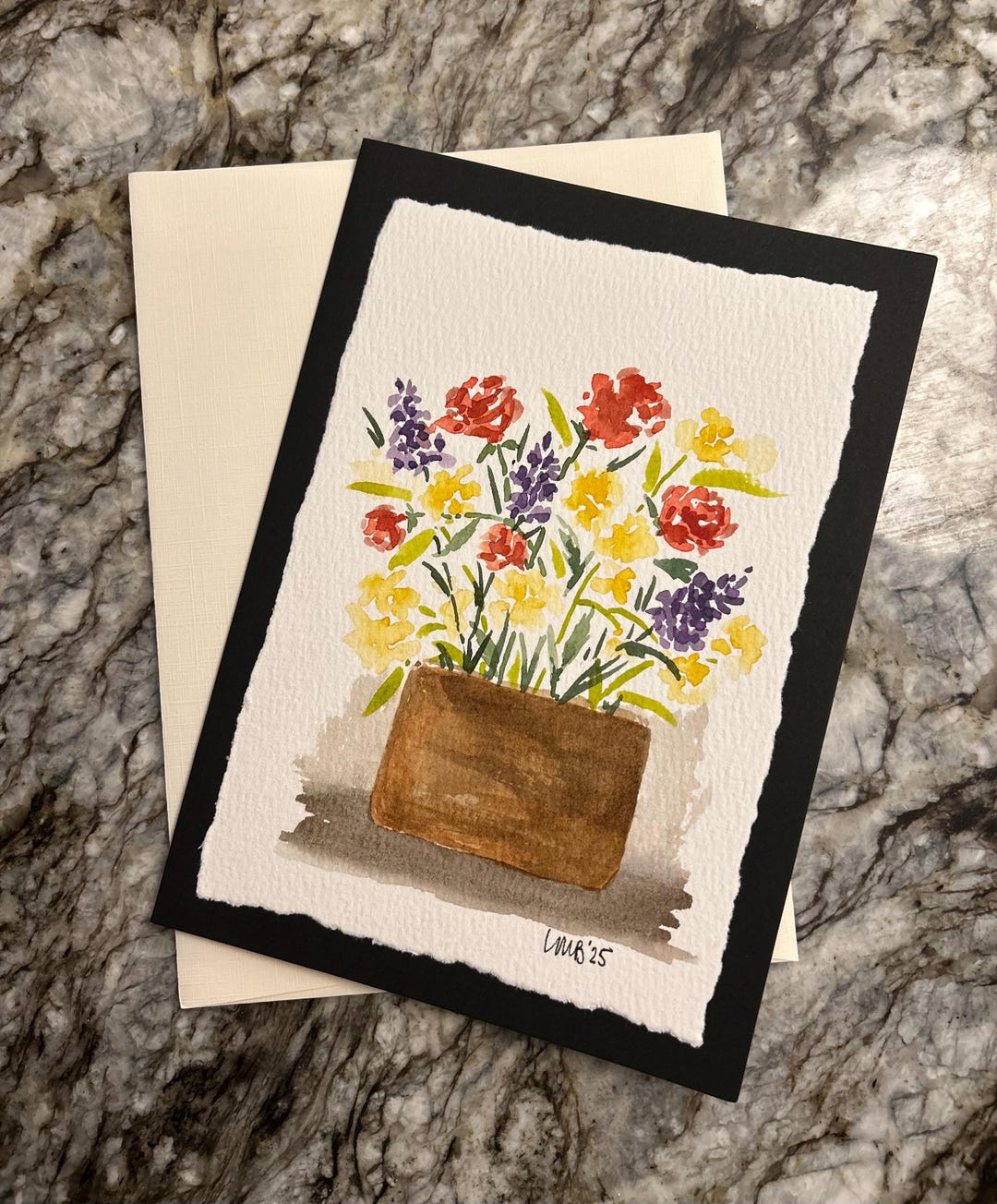 Original Hand Painted Watercolor Greeting Card - Etsy